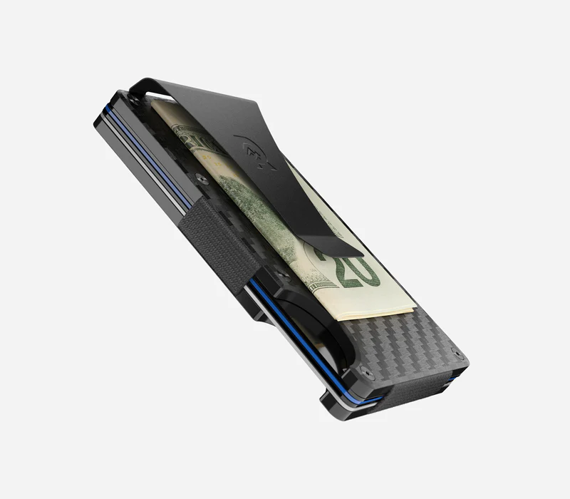 Ridge Wallet | Carbon Fiber 3K - Money Clip profile 3