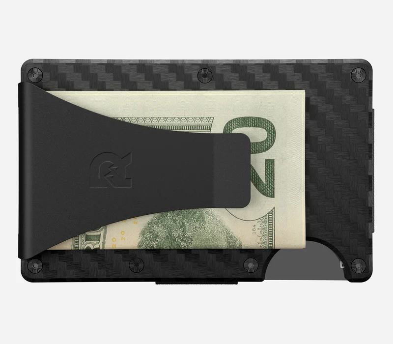 Ridge Wallet | Carbon Fiber 3K - Money Clip. back