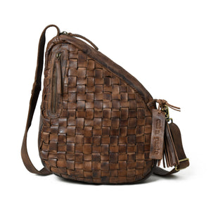Jam Woven Sling Tote brown