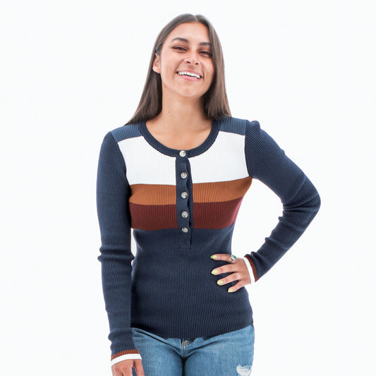 Thora Stripe Sweater | DK denim