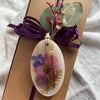 Oval Botanical Sachet | Iris Moon detail