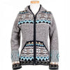 Dakotah Hooded Wool Sweater W Western Pattern