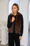 LEOPARD FAUX FUR VEST
