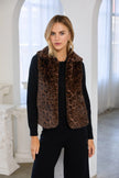 LEOPARD FAUX FUR VEST