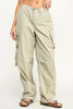 Monica Multi Pocket Parachute Pants | Sage up close