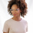 Ava- Clear Crystal Blue Light Reader
