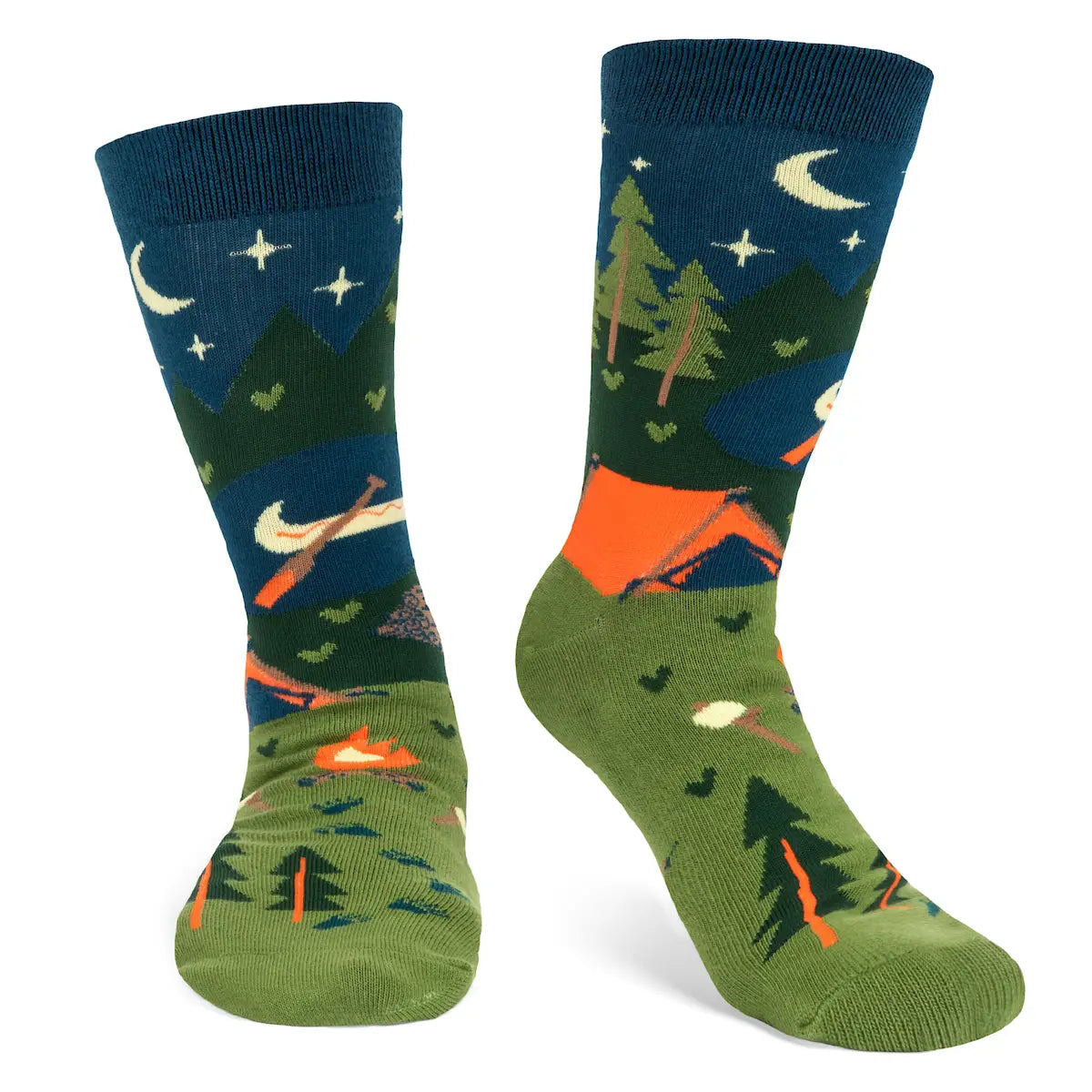 Fun Saying Socks id rather be camping side