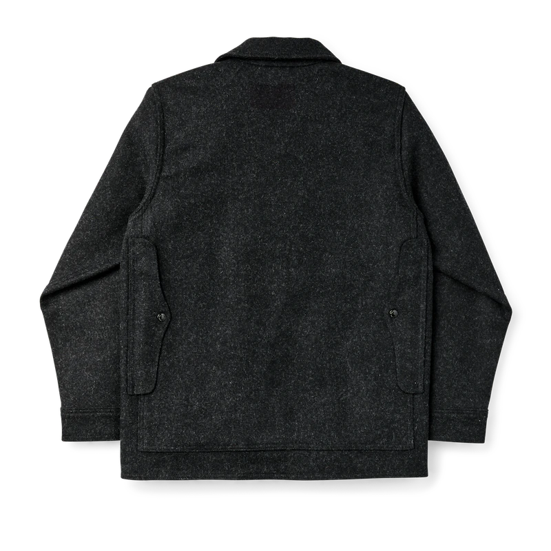 Filson Mackinaw Wool Cruiser Jacket - Charcoal back