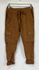 Darcy Solid Cargo Crinkle Jogger Pant | Tobacco