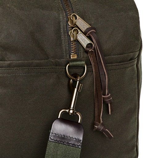 Tin Cloth Medium Duffle Bag Otter Green One Size zipper closure