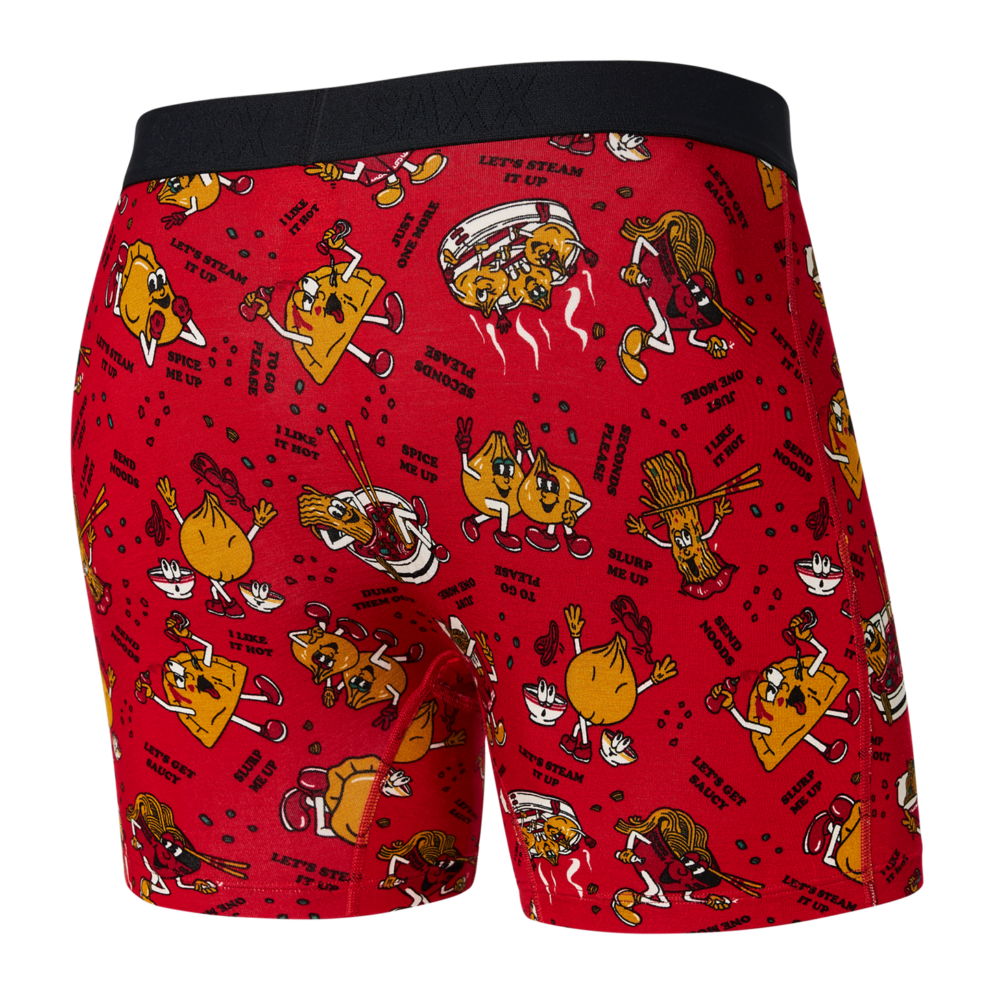 Saxx Vibe Boxer Brief  | Dumps & Noods Red back