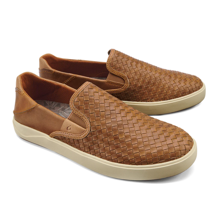 Lae‘ahi Lauhala Men's slip On Shoe |  Fox pair