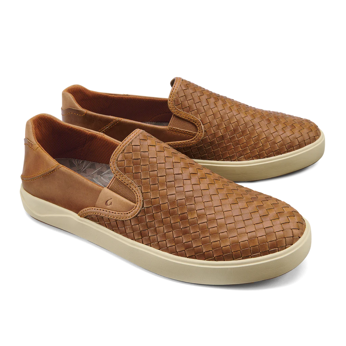 Lae‘ahi Lauhala Men's slip On Shoe |  Fox pair