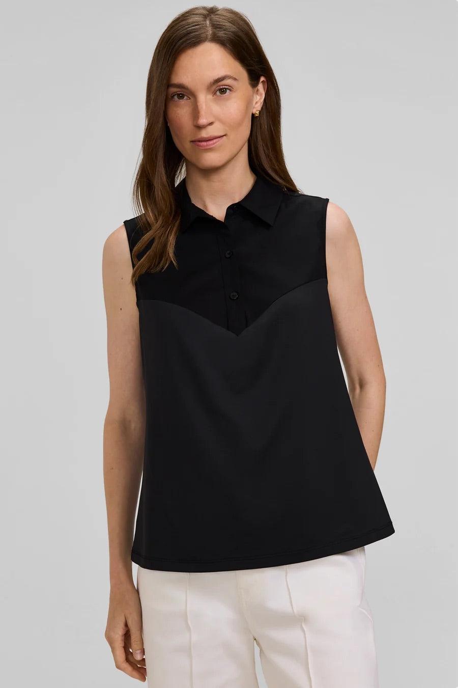Ricki Knit Woven Layer Tank