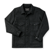 Filson Mackinaw Wool Cruiser Jacket - Charcoal front stock photo
