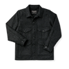 Filson Mackinaw Wool Cruiser Jacket - Charcoal front stock photo