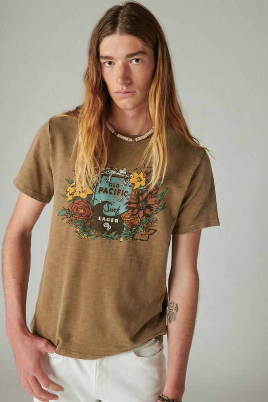 Lucky Brand Old Pacific Lager Tee | model