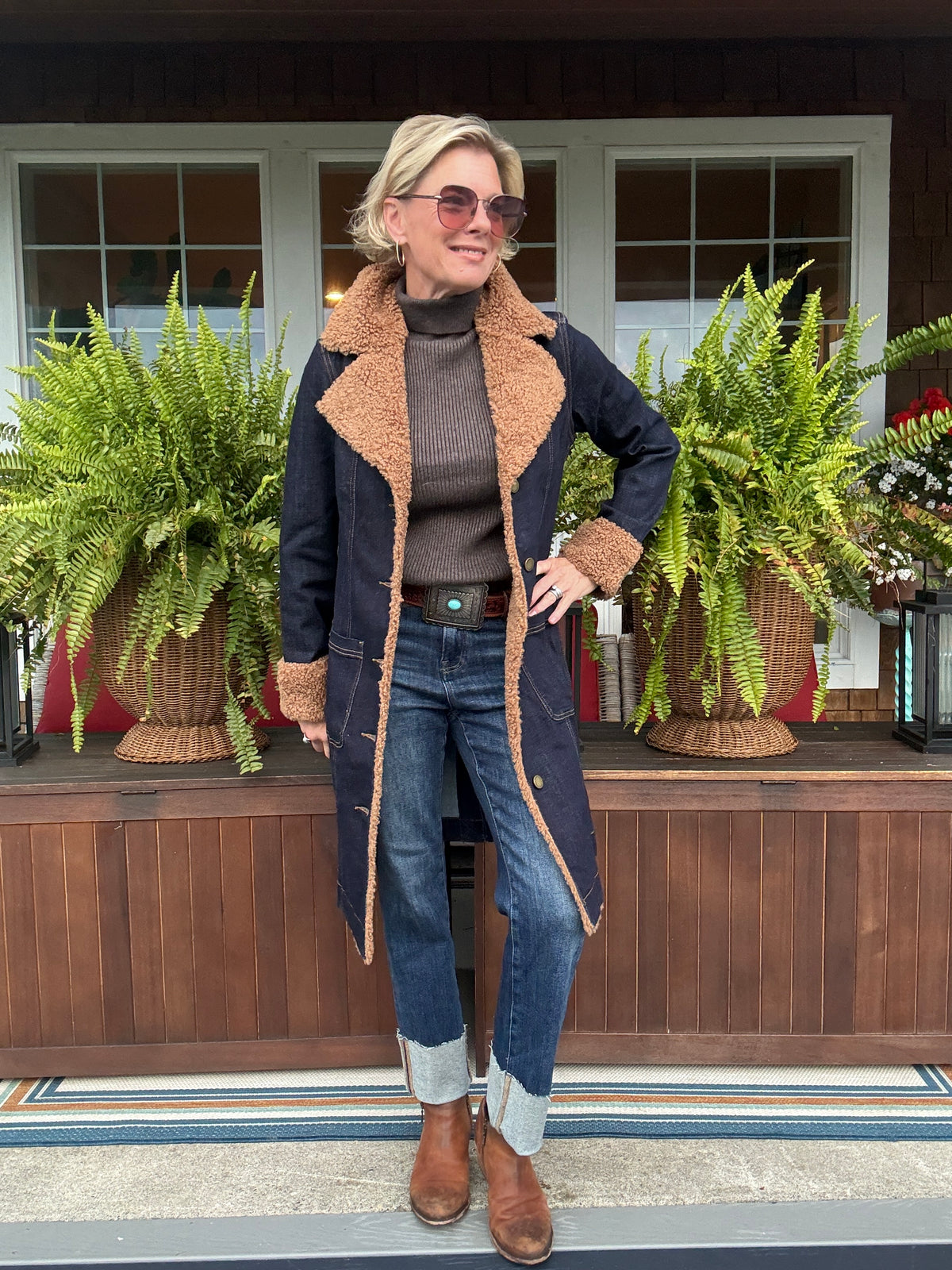 Gwen Sherpa Trimmed Jacket