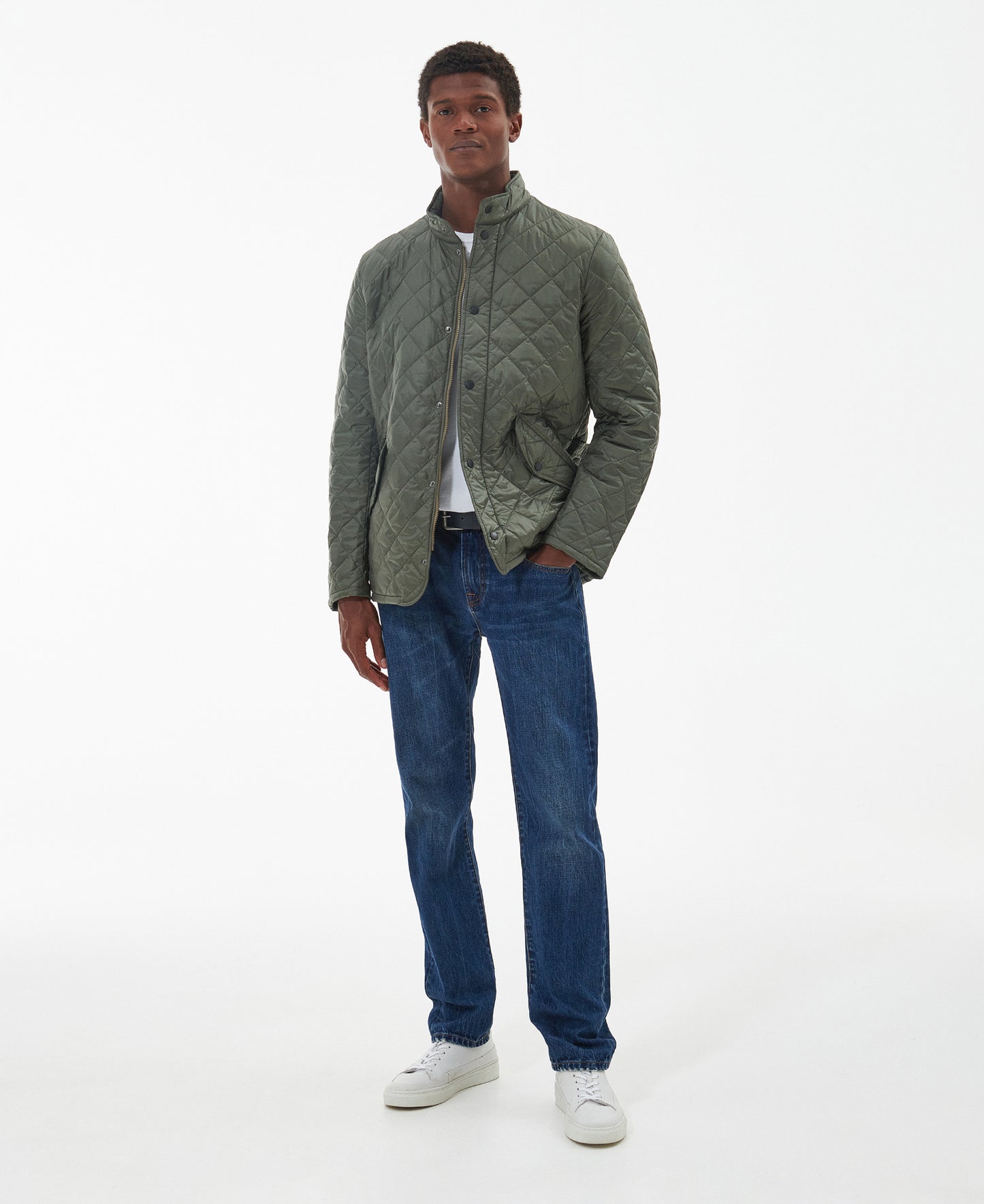 barbour flyweight chelsea quilted jacket styled