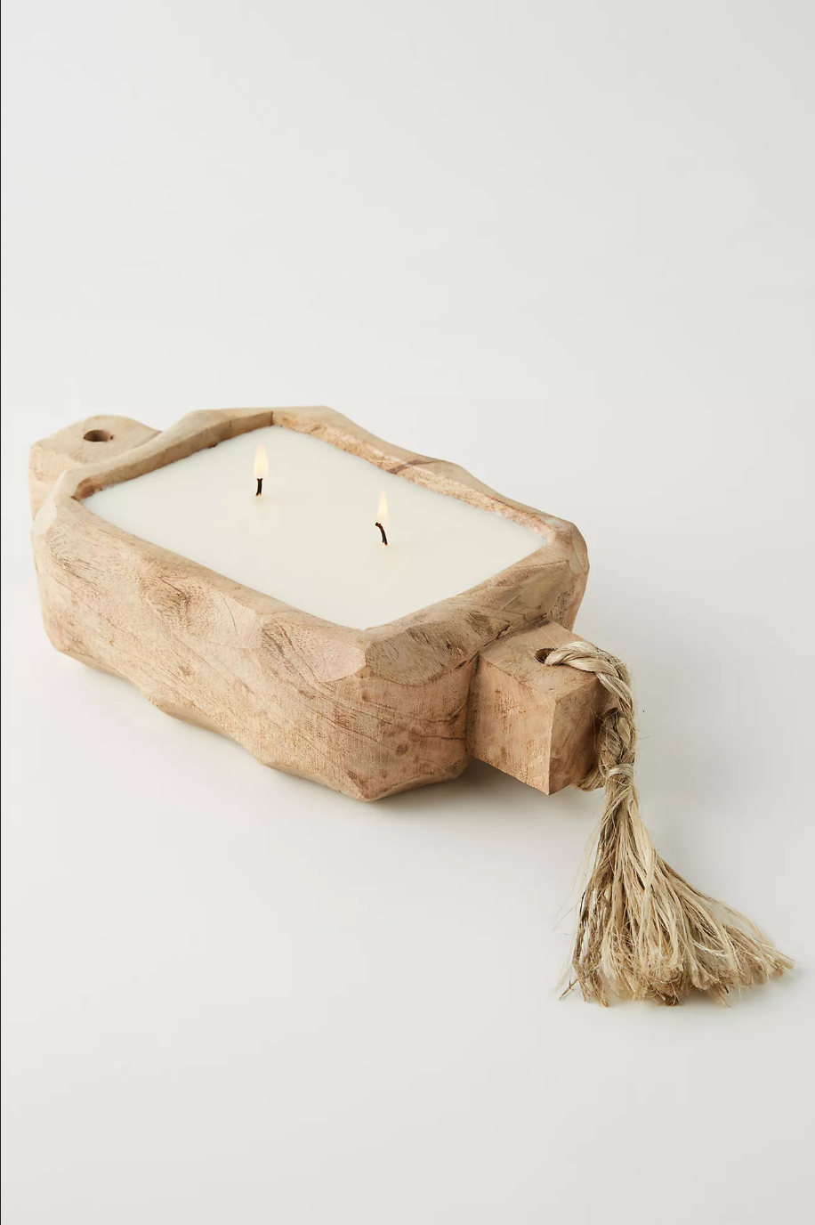 Himalayan Driftwood Candle Small - Tobacco Bark