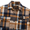 Filson Seattle Wool Jac- Shirt | Navy & Bronze Plaid details