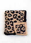 Brown Leopard Print Blanket Dim: 60