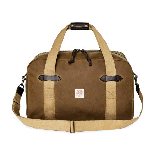 Tin Cloth Medium Duffle Bag Dark Tan One Size front