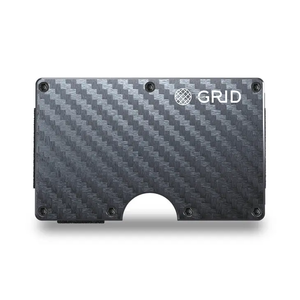 The Minimalist Grid Wallet - Carbon Fiber