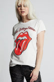 Recycled Karma Rolling Stones Live In Concert Tee - White (Front)