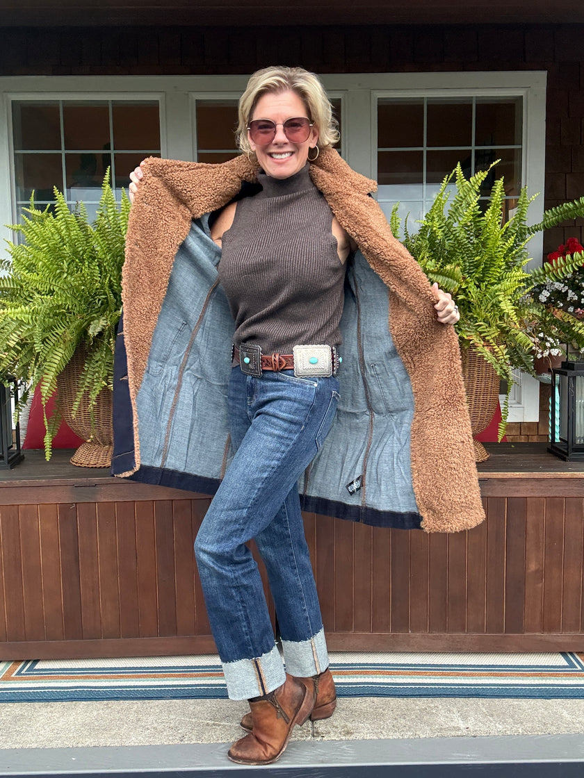 Gwen Sherpa Trimmed Jacket