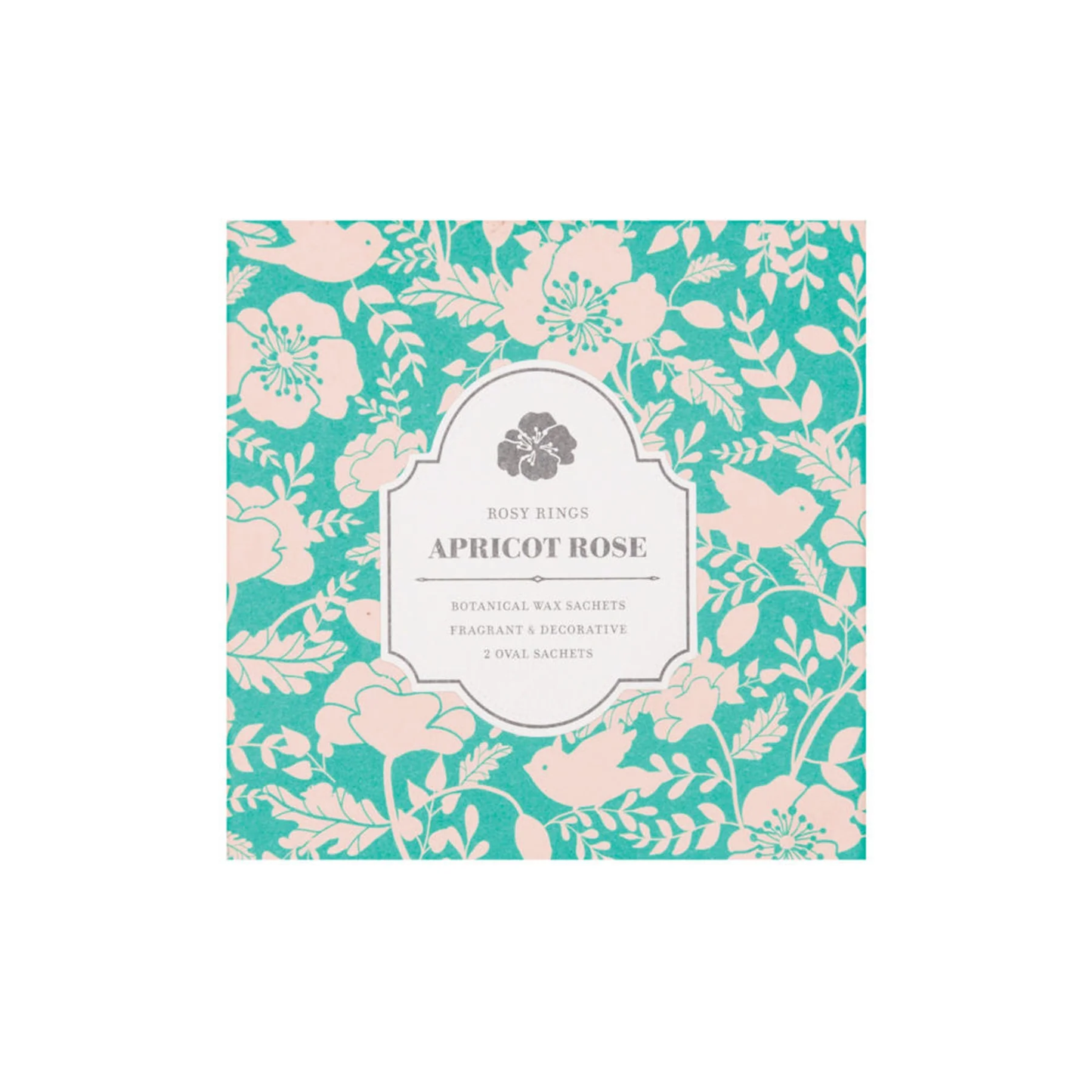 Oval Botanical Sachet | Apricot Rose package