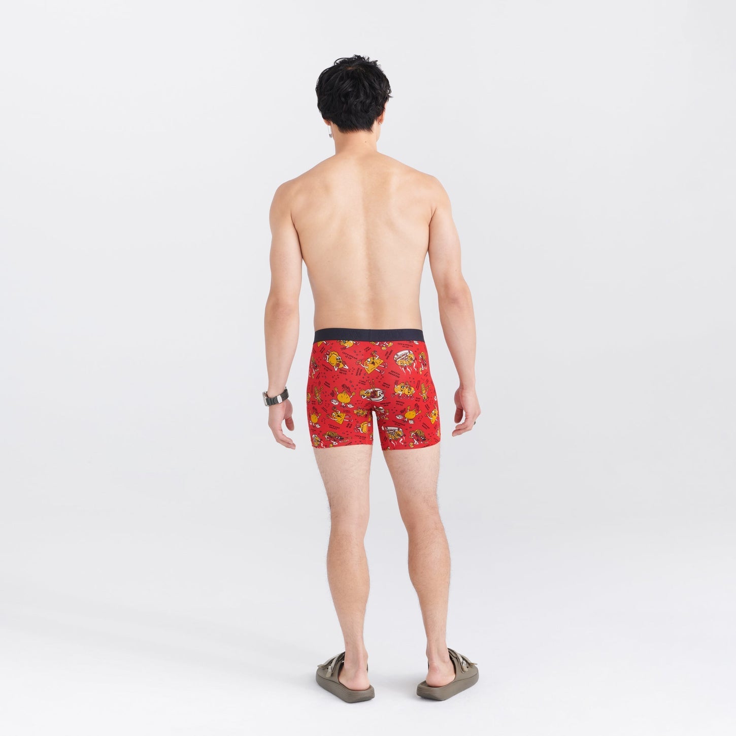 Saxx Vibe Boxer Brief  | Dumps & Noods Red back