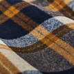 Filson Seattle Wool Jac- Shirt | Navy & Bronze Plaid fabric