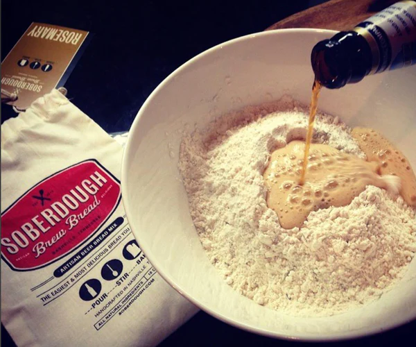 Soberdough Brew Bread - Cheesy Garlic process
