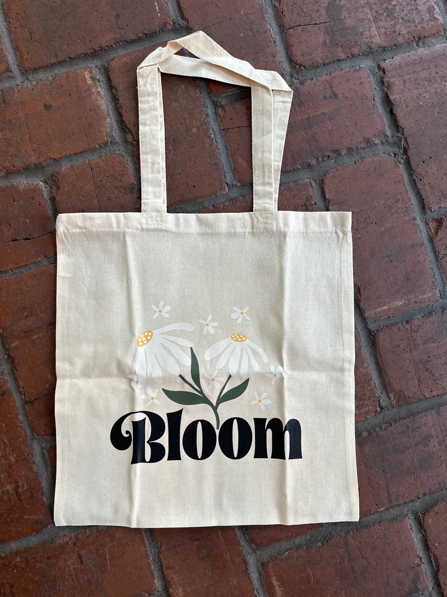 Bloom Daisy Flower Tote - Natural