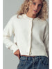 Cozy Button-Up Sweater Cardigan W Side Slits
