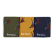 Barbour Pheasant Socks Gift Box Forest Mist | One Size