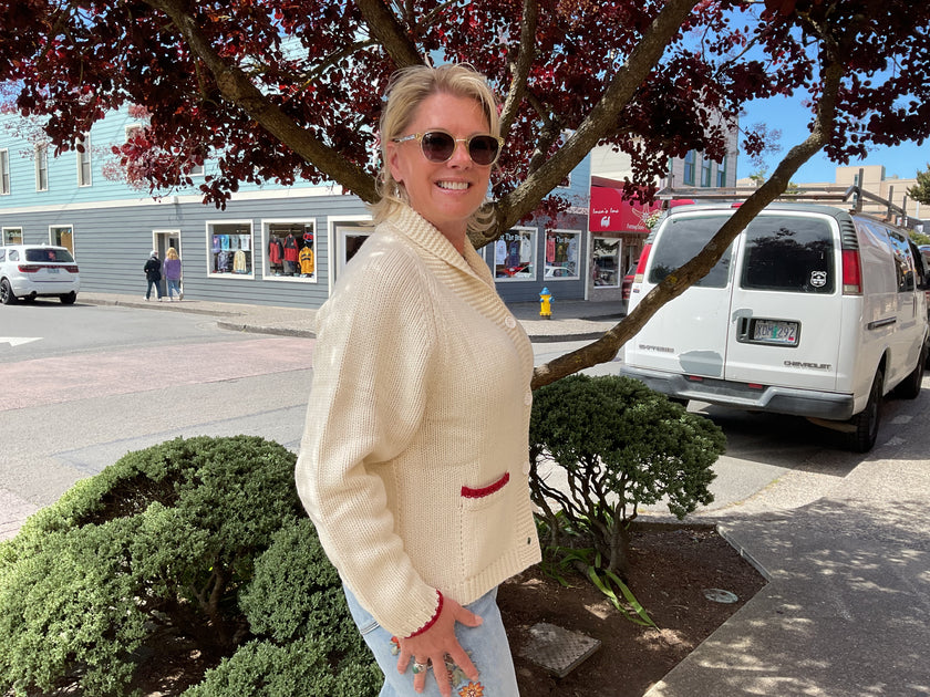 Varsity Chunky Lobster Cardigan