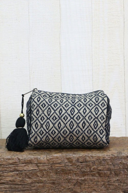 Tapestry Makeup Bag | Black Combo