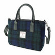 Harris Tweed Small Tote Bag - - Black Watch Tartan