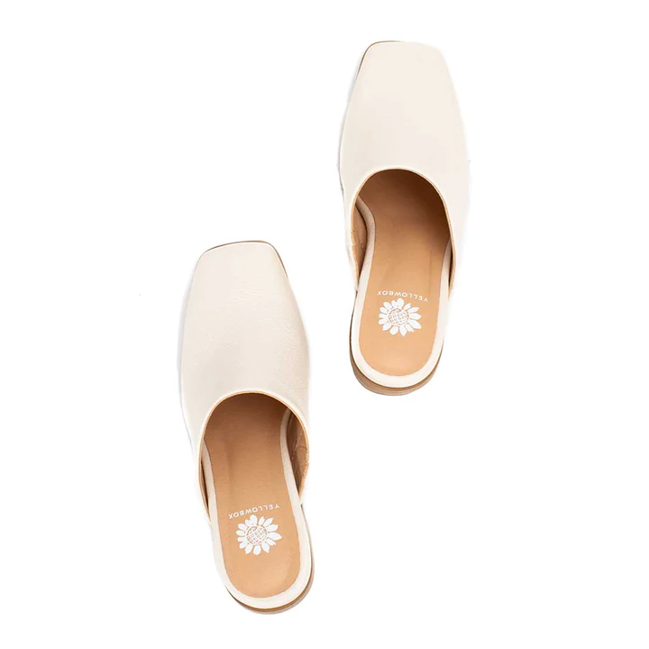 MaryLou Slide On Shoe | Ivory pair