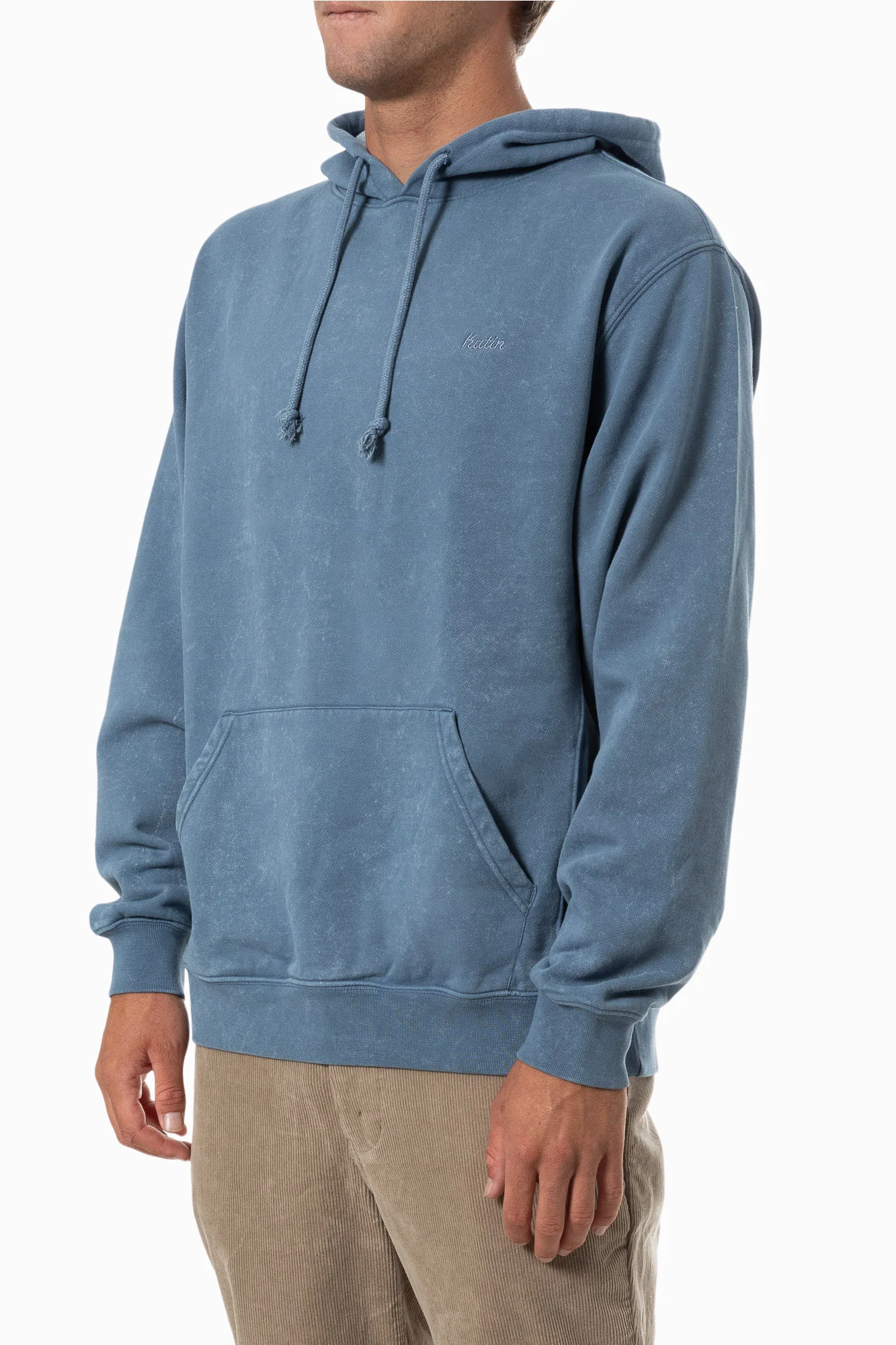 Katin Embroidered Hood Fleece | Spring Blue Sand profile