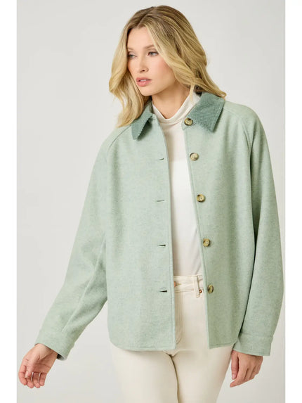 BUTTON DOWN SHIRT JACKET