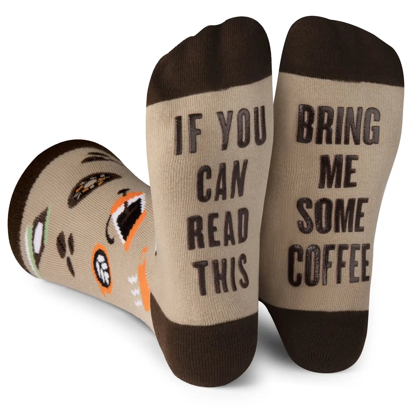 Fun Saying Socks Bring me coffee feet