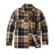 Filson Seattle Wool Jac- Shirt | Navy & Bronze Plaid front open stock