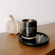 Sweet Water Decor Soy Candle Black Stoneware | Pumpkin Spice