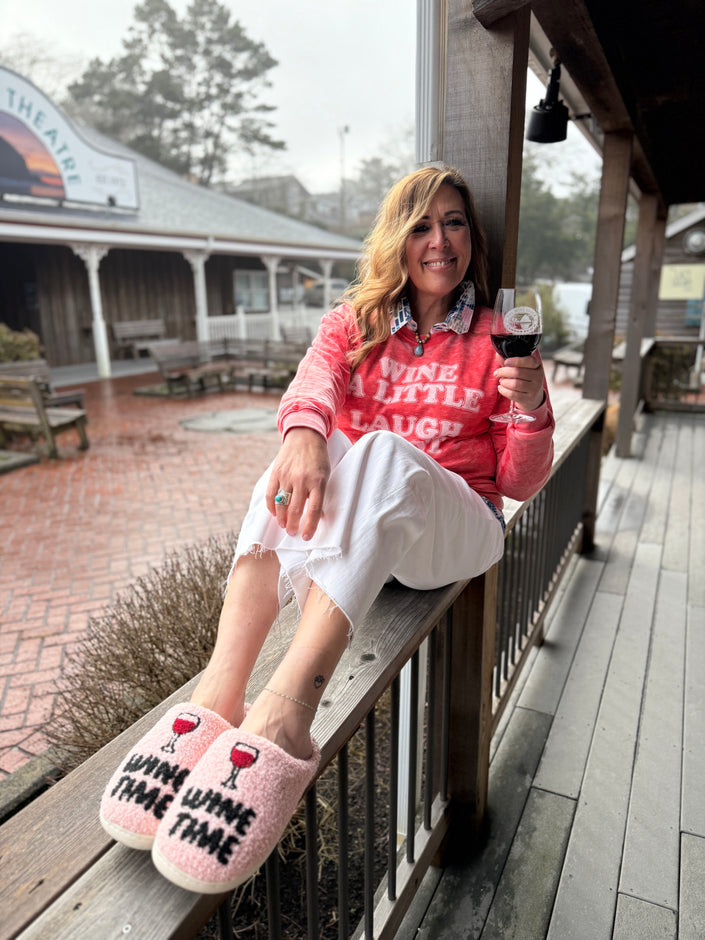 Recycled Karma I Wine. A Little Sweatshirt Paprika