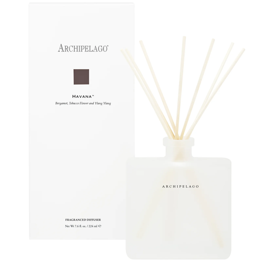 Archipelago Havana Reed Diffuser - Frosted Glass