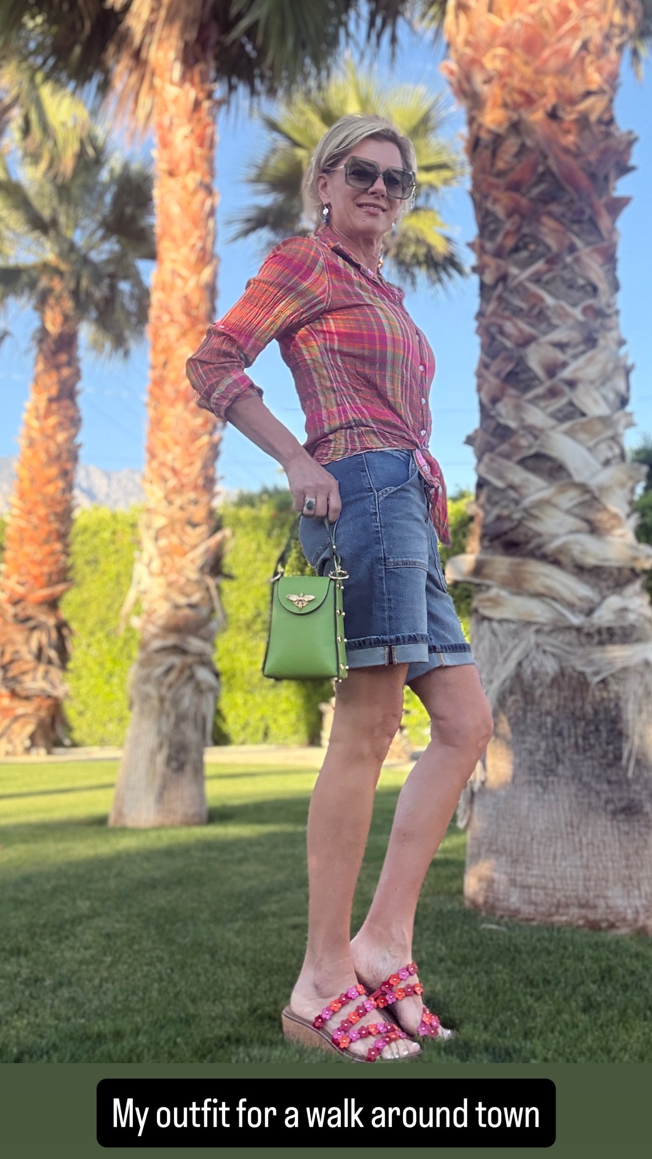 MADRAS PLAID  BUTTON DOWN SHIRT