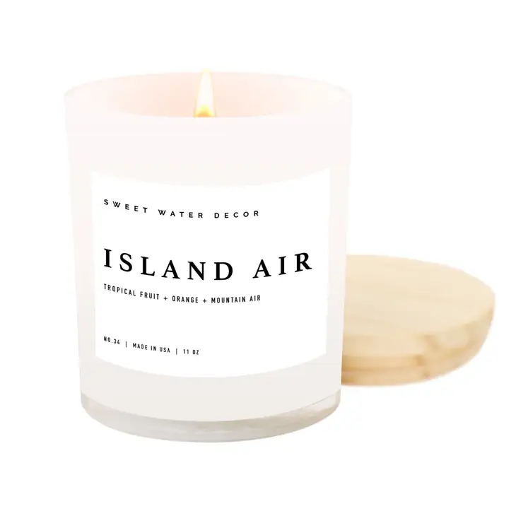 Island Air Soy Candle - White Jar - 11 oz product
